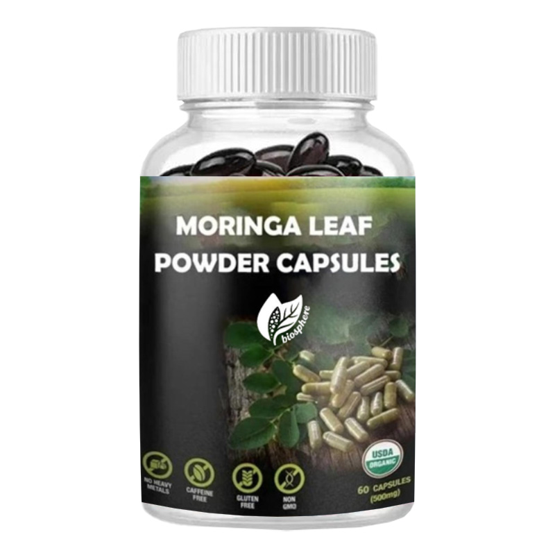 Moringa Leaf Powder - Capsules de poudre de feuilles de