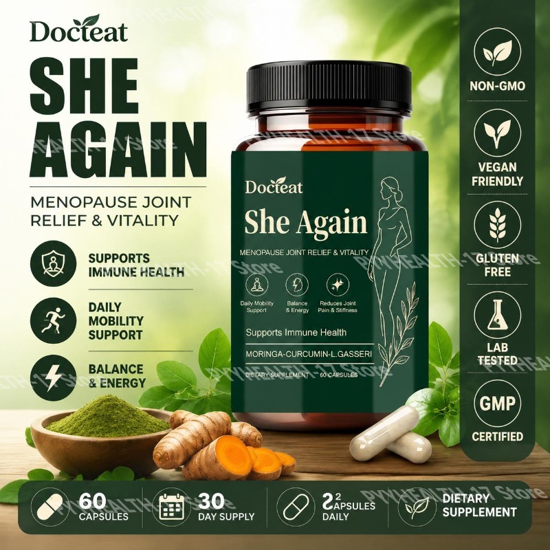 Moringa Leaf Powder - Docteat She Again Capsules de soutien
