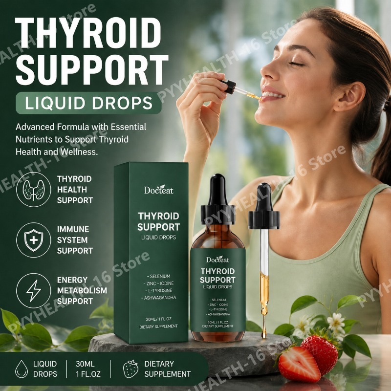 Herbal Wellness Formula - Docteat Gouttes Liquides de Soutien Thyroïdien