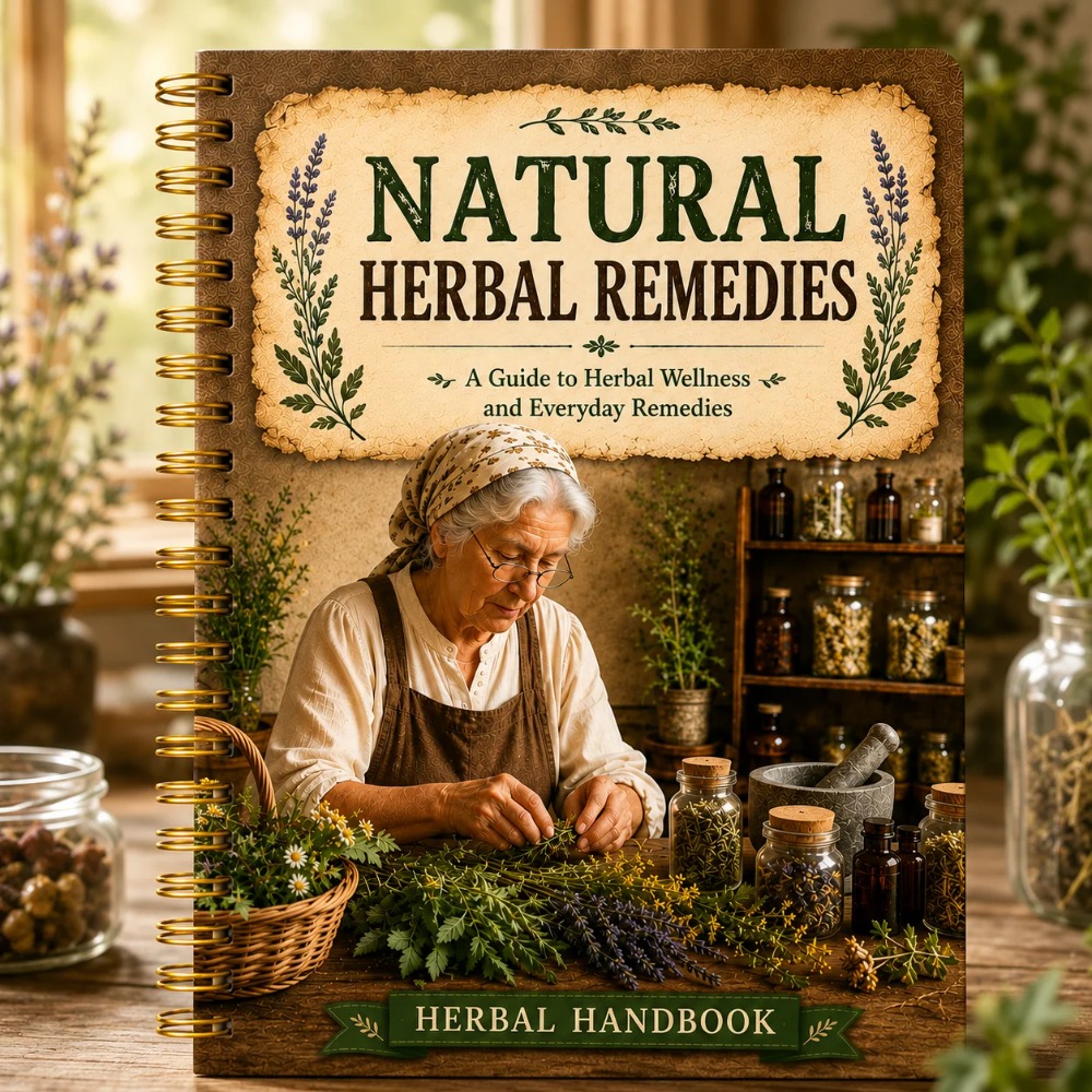 Carnet A5 au design vintage, i - Herbal Wellness Recipes avis et prix