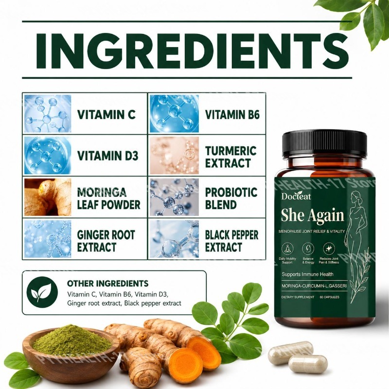Docteat She Again Capsules de  - Moringa Leaf Powder avis et prix