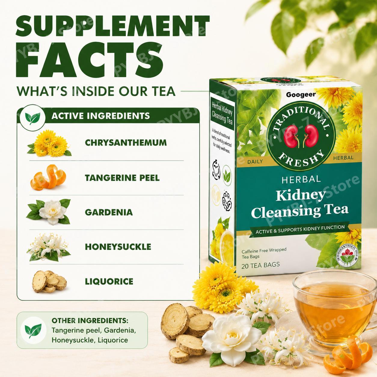 Sachets de Tisane aux Chrysant - Wellness Herbal Tea Blends avis et prix