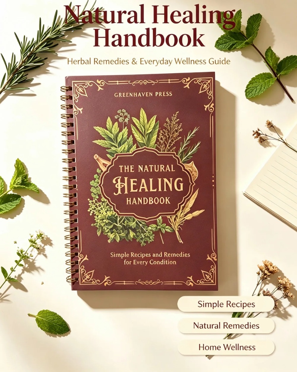 Le guide de remèdes naturels : - Herbal Wellness Recipes avis et prix