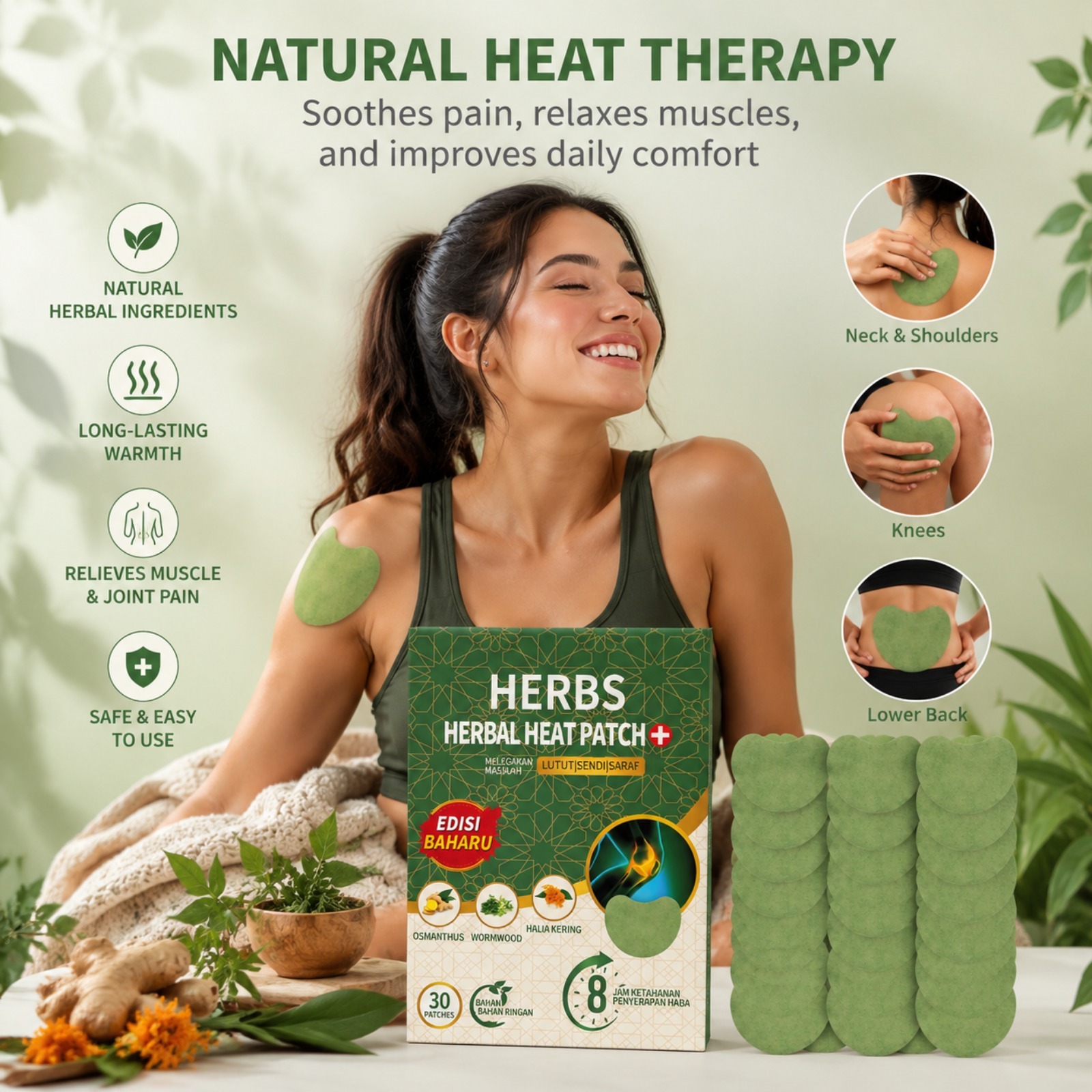 30 Patchs Chauffants à Base de - Herbal Zone avis et prix